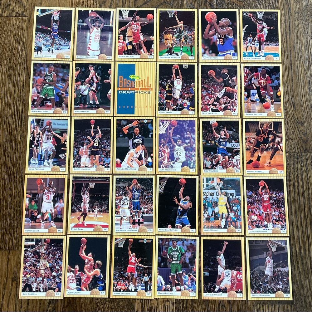 30 Classic / Vintage Basketball Draft Pick Cards